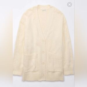 Cream Cardigan Sweater